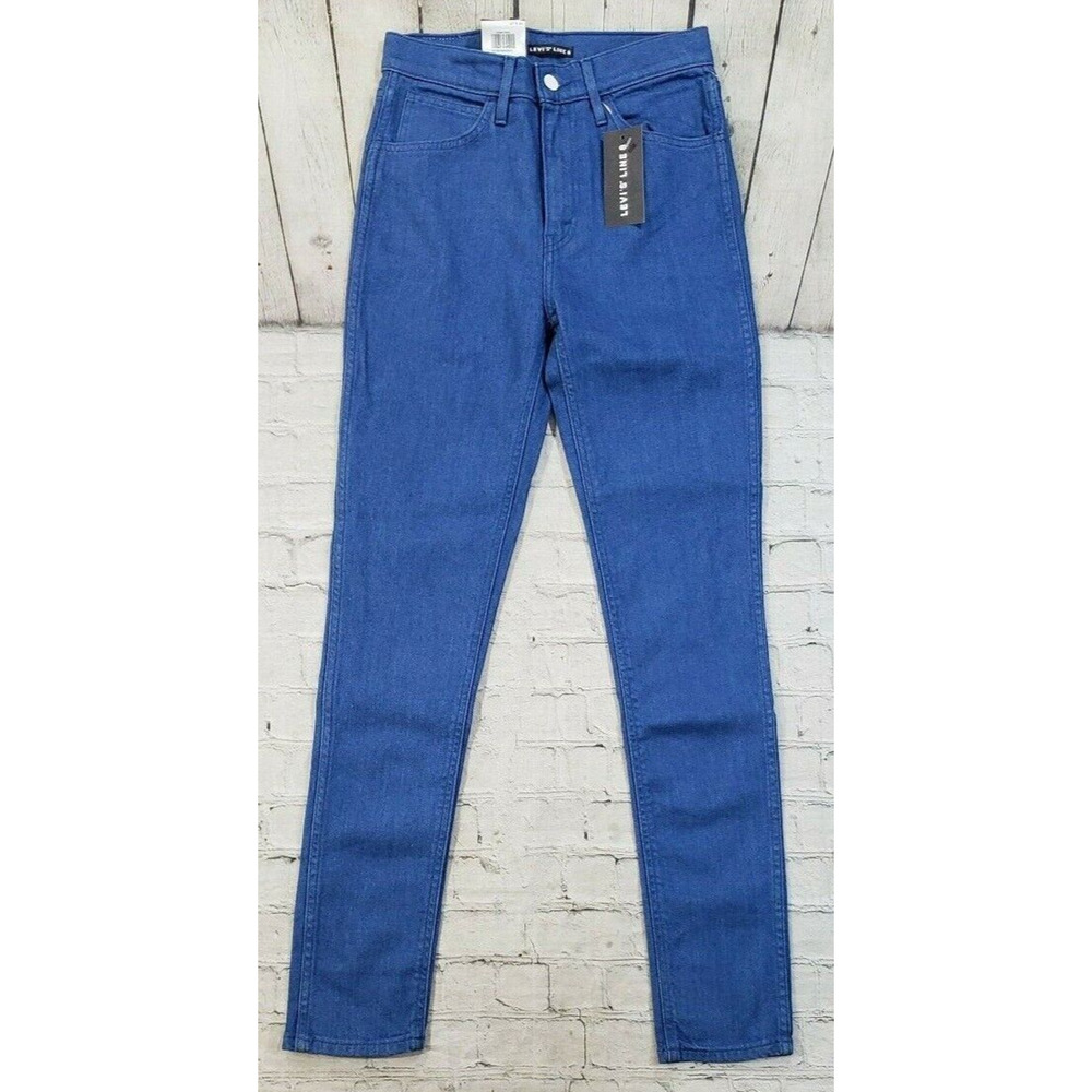 Levis Line 8 High Rise Skinny Blue Jeans WOMENS SIZE 27 X 30